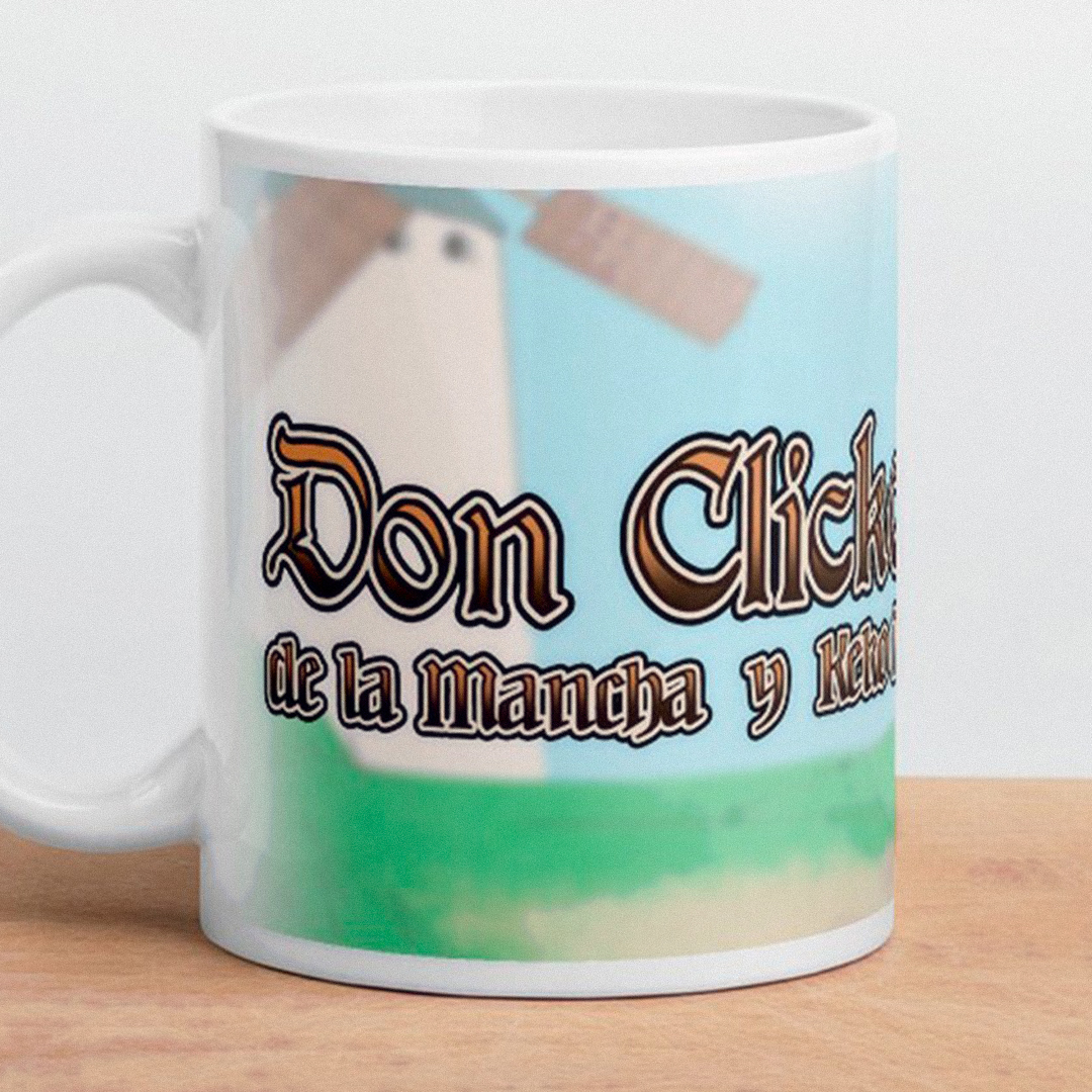 Don Clickote de la Mancha y Keko Panza - Taza - Imagen 2