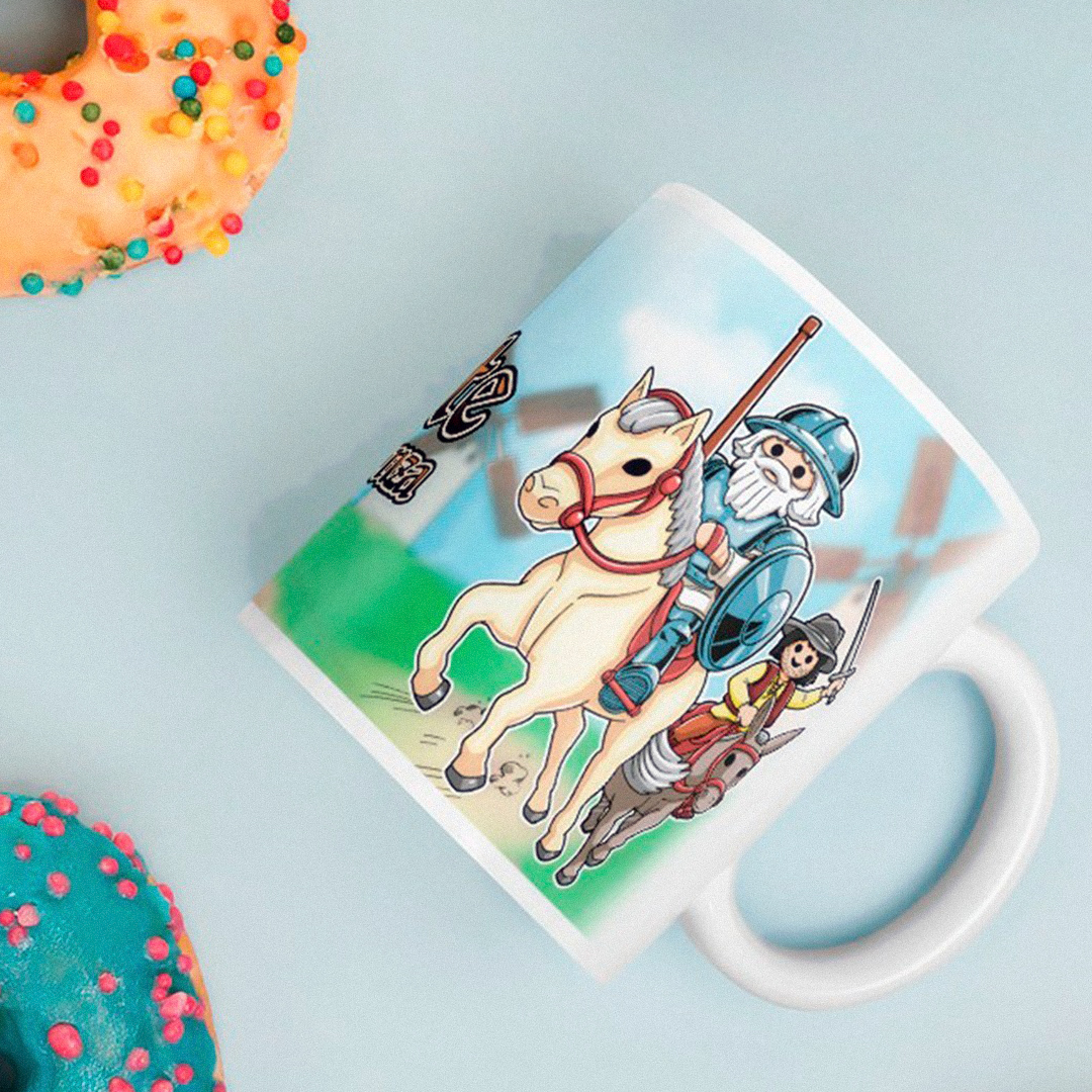 Don Clickote de la Mancha y Keko Panza - Taza - Imagen 3